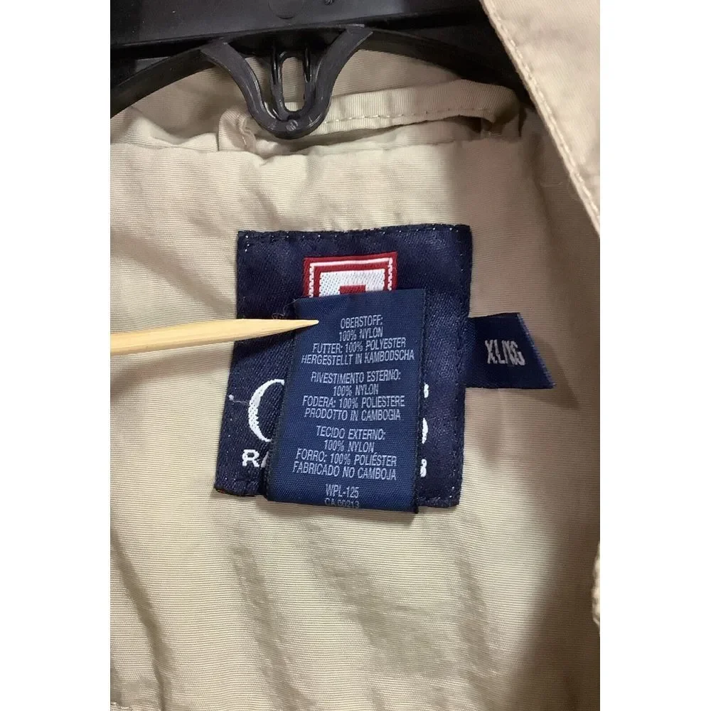 Vintage Chaps Ralph Lauren Windbreaker Hoodie Pullover Size XL W Side Zip